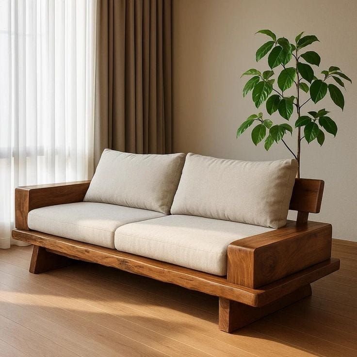 Solid Wood Sofa