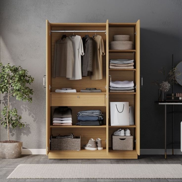 Solid Wood Wardrobe