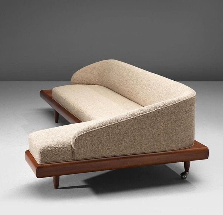 L Shape Wooden Sofa